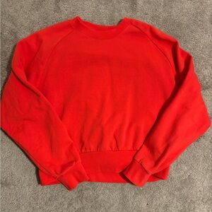 Athleta Red Crew Neck